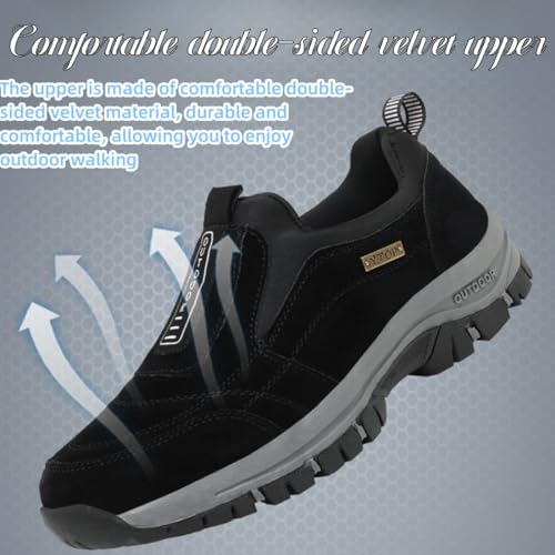 Dallader Orthopedic Walking Shoes Hiking Shoes Mens, Slip-On Walking Sneakers Enjerr Orthopedic Shoes Light Non-Slip3