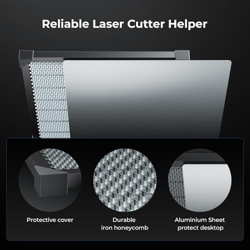Image of Honeycomb Laser Bed for Falcon 2 and Most Laser Engravers 19.68 inch x 19.68 inch Honeycomb Working Panel for Fast Heat Dissipation and Desktop-Protecting