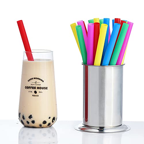 100 extra large plastic bubble tea smoothie straws 1234 wide x 8 1234 long boba straws