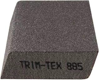 100 Pack Trim-Tex Dual Angle Sanding Block, Fine/Fine Grit | 40% Larger, Prevents Gouging for Pro Drywallers | Model #885 | Family-Owned, USA-Made