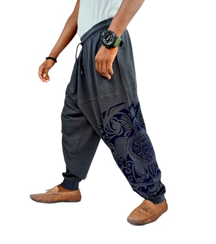 Image of Unisex Harem Pants (Trousers) for Adults (Pack of 2) Multi Colors