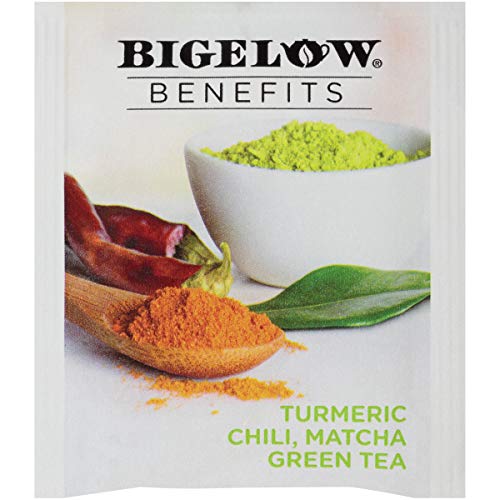 Bigelow Benefits Refresh Turmeric Chili Matcha Green Tea, Caffeinated, 18 Count (Pack Of 6), 108 Total Tea Bags #TOP4
