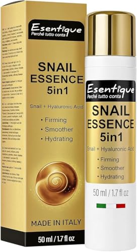 Esentique Snail Essence 5in1 – Crema Viso Anti-Età con Bava