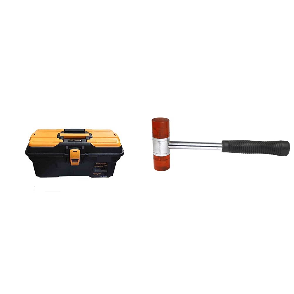 Taparia Plastic Tool Box with Organizer (PTB16) Black: Orange & SFH30 Soft Face Hammer with Handle Combo (B086VQRCDT) Amazon Price History, Amazon Price Tracker