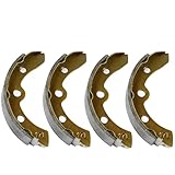 LEAPGOMAX Club Car Replacement Brake Shoes for Club Car DS 1981-1994 Carryall (Manual Adjust) Club Car Rear Brake Shoes OEM Club Car 101146302（4Pcs-Long