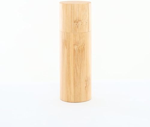 KYOTO ASANOHA Premium Bamboo Container | Cylindrical Case, Airtight Storage, Mul