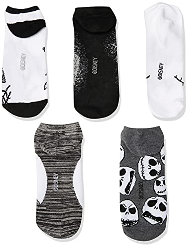 Image of Disney Women's Nightmare Before Christmas No Show Socks (5 Pack)