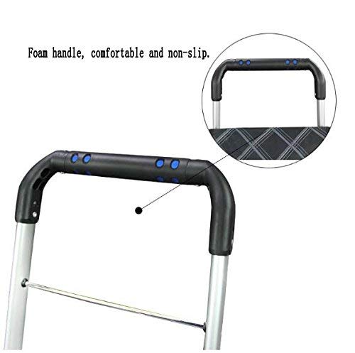 LDBDASA Aluminium-Klettertreppen Einkaufswagen Mit 2 Rädern Klappwagen/Orange – Bild 6