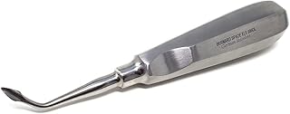 Dental Elevator Spade Tip ELE 0060L for Tooth Molar Root Extraction Made of Stainless Steel with Hollow Handle Surgical Implant Luxating Instruments