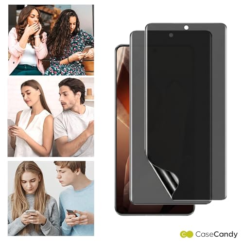 Image of Casecandy - (2 Pack Privacy Curved Screen Protector for OnePlus 13 Screen Size 6.82inch | OnePlus 13 Privacy Screen Guard Protector - HD /Easy Installation Kit