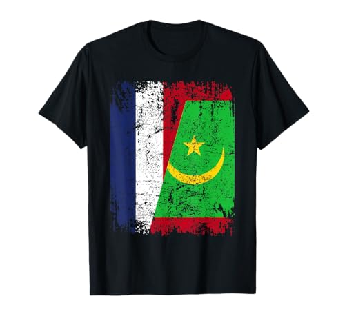MAURITANIE FRANCE DRAPEAU DE L'AMITIÉ | MAURITANIE T-Shirt