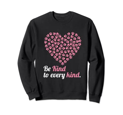 Be Kind To Every Kind Vintage Vegetarian Lovers Regalo Vegano Sudadera