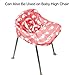 Brain Architect Child Portable Shopping Cart Cover | High Chair and Grocery Cart Covers for Babies, Kids, Infants & Toddlers ✮ Includes Free Carry Bag ✮ (Simple Pink Elephant)
