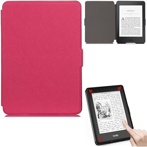 Artyond Case for Kindle Paperwhite,Slim Folio Protective Cover with Smart Auto Sleep/Wake Magnetic Case For Amazon Kindle Paperwhite 123 (Fits All 2012, 2013, 2015 and 2016 Versions), rose Cover