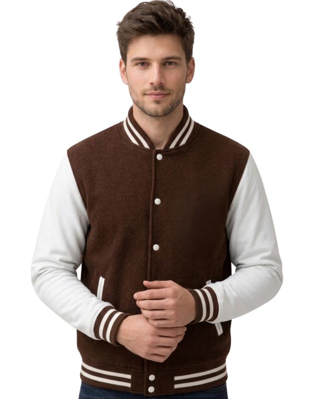 koverify Men’s Regular Varsity Jacket with Snap Button & Comfortable Outerwear for College Travel and Casual Wear-picture-41