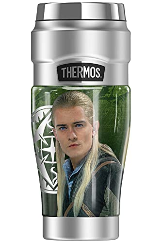 The Lord of The Rings Legolas THERMOS STAINLESS KING Stainless Steel Travel Tumbler, Vacuum insulated & Double Wall, 16oz