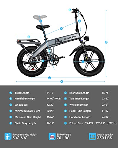 Folding Electric Bike For Adults, 750W Bafang Motor,30Mph 60Miles Range, 48V 15Ah Battery, 20'' Fat Tire Foldable Ebike With App Control, Anti-Theft Alarm, Hydraulic Disc Brake Ebikes For Adults #TOP6
