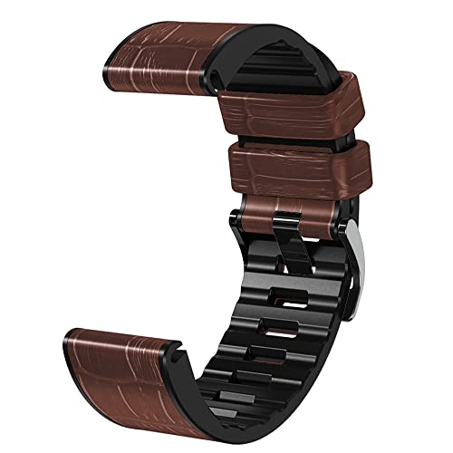 Fleshy Leaf 26mm Band Compatible for Garmin Fenix 7X,Fenix 6X,Fenix 6X Pro,Fenix 5X,Fenix 5X Plus/Fenix 3/3 HR,Quick Release Strap - Image 3