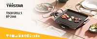 Tristar Tischgrill slim S - Eine Backfläche von 28 x 28 cm - Einstellbarer Thermostat - Antihaftbeschichtung - Herausnehmbare Fettauffangschale - Leicht zu reinigen - BP-2666 – Ansicht 8