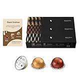 Barista Creations Vertuo Capsules - 10 Vanilla, 10 Caramel, 10 Roasted Hazelnut Coffee Pods for Nespresso Vertuo Machines