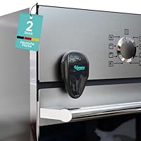 Backofen Kindersicherung, 2 Stück Herdschutz Kinder für Backofentür, Kindersicherung Herd - Herdschutz für Babys & Kleinkinder, Ofenschutz mit Installation ohne Bohren (2 Stück,Schwarz)