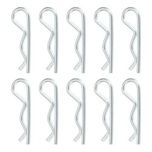 uxcell 10 pc Clip goupille attelage 1.8mm x 32mm acier carbonne remorque 10pc