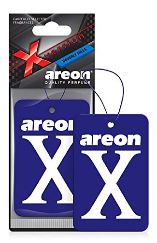 Image of AREON X XV06 Hanging Best Car Air Freshener Beverly Hills Scent, Paper Hanging Ornaments, Long Lasting Scent for Car or Home 12 Pack