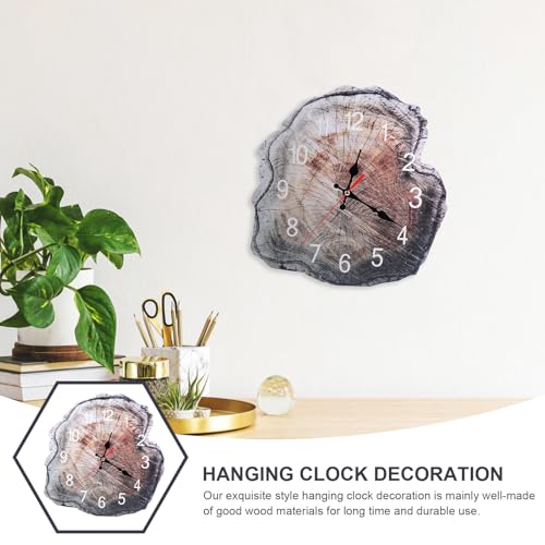 Horloge murale en bois silencieuse design moderne à pile