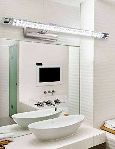 Miroir phares anti-buée étanche en aluminium pour éclairage salle de bains moderne