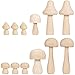 12 Pcs Bambole Di Legno Non Finite Peg Doll Legno Bambole Con Pioli In Legno Piolo Di Legno Per L'artigianato Fai-da-te Bambole Legno Peg Per Bambini Decorazione Regalo Creazione Di Vernice