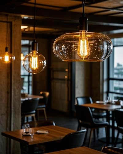 Vanke E27 Vintage Light Bulbs 40W Incandescent Edison Screw Decorative Filament Bulb 2200K Warm Light 120 Lumens Dimmable Pack of 3 - Image 5