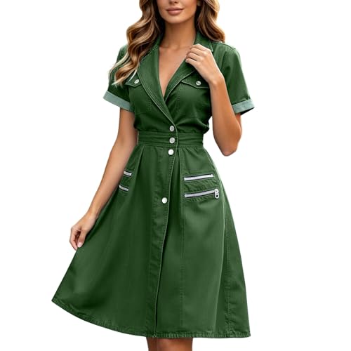 Robe chemise en jean fluide pour éviter la chaleur tout en restant chic
