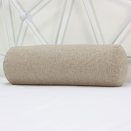 Almohada de lino redonda de apoyo suave para sofá, cama, coche, oficina, cuello y espalda, cojín ortopédico para rodillas/piernas, comodidad y diseño terapéutico