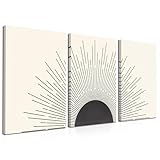 Felhcc Album Cover Posters, Set of 3 Album Cover Wall Art, Framed Canvas Wall Art, Modern Wall Art for Living Room, Bedroom, Bathroom, 12'x16' Framed with Hook (ID)