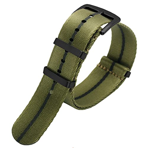 Bracelet montre nylon 22mm de rechange militaire pour Seiko Mido