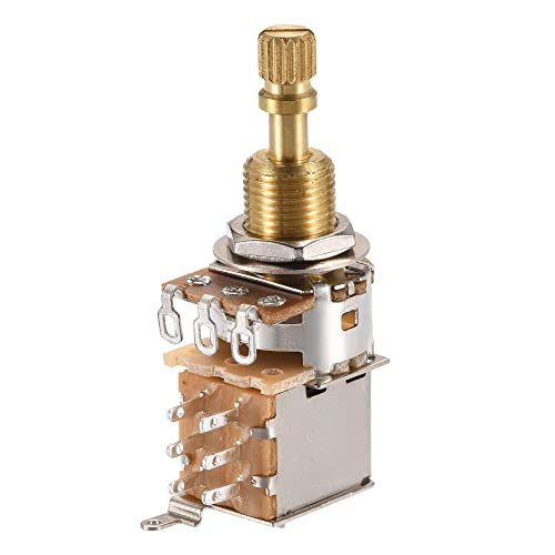 sourcing map Potentiomètres A250K 9 broches 23 mm Arbre court fendu pour guitare électrique - Les Beatles, Paul McCartney, John Lennon, RIngo Starr, George Harrison sourcing map Potentiomètres A250K 9 broches 23 mm Arbre court fendu pour guitare électrique