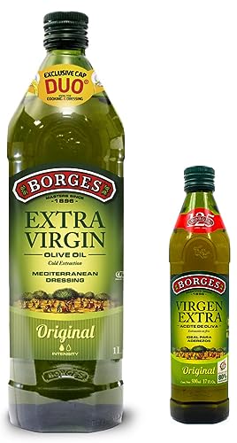 Image of Borges Extra Virgin Olive Oil -1L Glass + Borges Extra Virgin Olive Oil, 500ml
