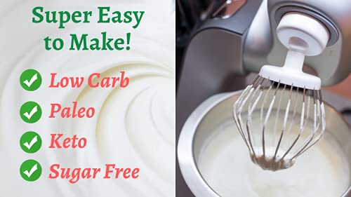 Low Carb Marshmallow Cream Mix - Lc Foods - All Natural - Gluten Free - No Sugar - Diabetic Friendly - 5.92 Oz #TOP4