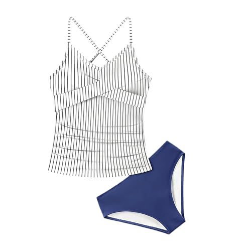 Mädchen Bikini Set 2-teilig mit Abnehmbaren Polsterungen –Verstellbare Spaghettiträger, Formendes Elastisches Schnelltrocknendes Bademode Set mit Sanfter Stützung für Strand, Pool & Sommerurlaub