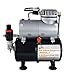 Produktbild AMUR Airbrush Kompressor mit Lufttank Drucktank, Airbrush Kompressor ölfrei Airbrushkompressor f. Anfänger und Fortgeschrittene Kompressor für Airbrush Set für AirbrushPistole