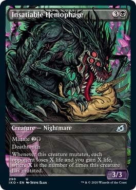 Magic: The Gathering - Insatiable Hemophage - Showcase - Ikoria: Lair of Behemoths
