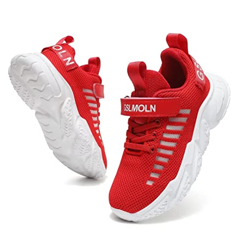 Jakcuz Children Fashion Platform Sneakers Kids Ultra Lightweight Breathable Casual Gym Sport Walking Shoes for Girls Boys
