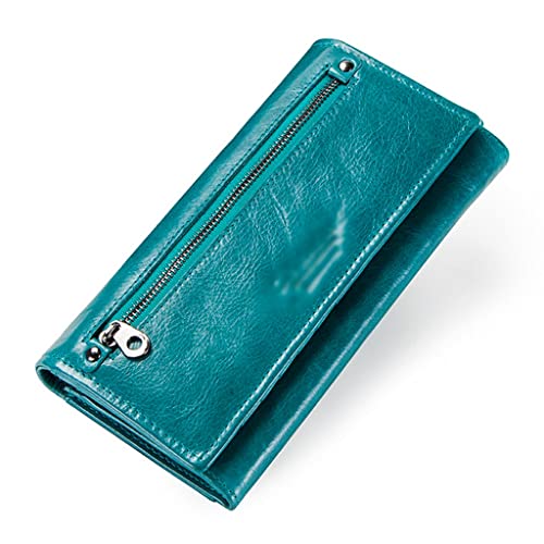 Wallets,Wallet Women Card Holder Wallets for Women Long Style Coin Purse Female Clutch Bag (A 19 * 10 * 3cm)