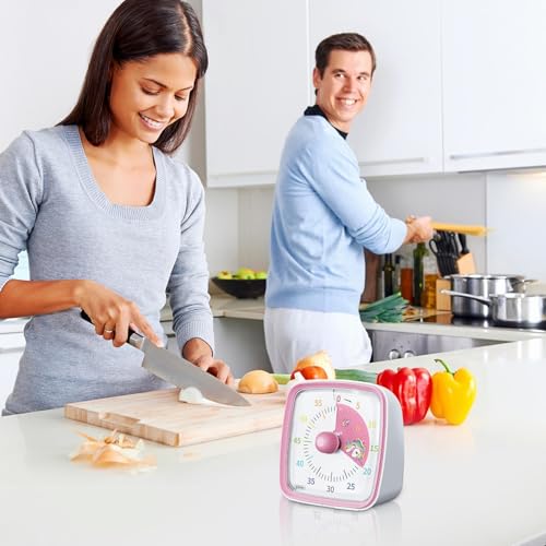 Minuteur mignon pour concentration maximale sans bruit avec compte à rebours 60 min