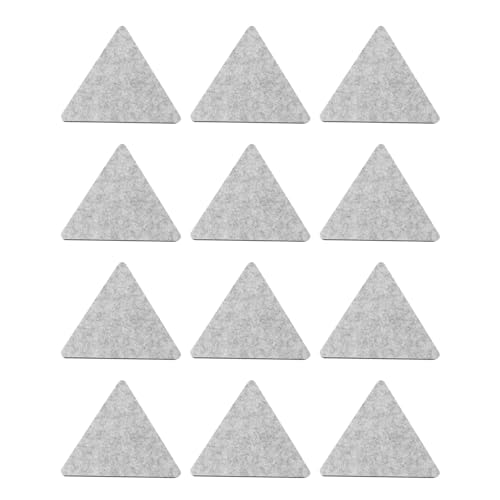 HEMOTON 12 uds Panel Acústico de Fieltro Gris para Absorción de Sonido y Decoración de Pared para Estudios, Oficinas y Salas de Control - Fácil de Cortar y Modelar miniatura 1
