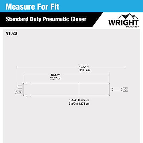 Wright Products V1020 Standard Duty Pneumatic Closer, Aluminum #TOP2