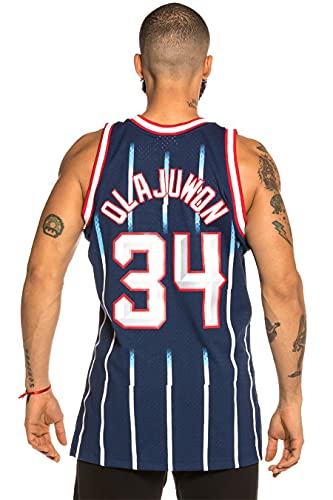 Camiseta NBA Houston Rockets Hakeem Olajuwon 34 (Azul), M