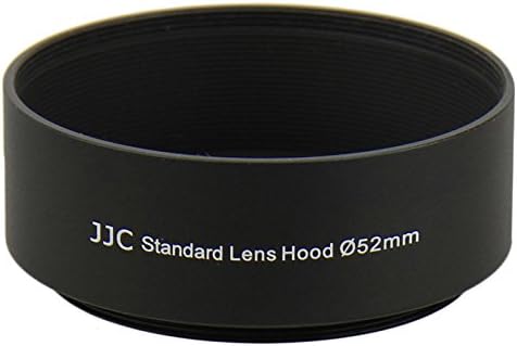 52mm Screw-on Camera Metal Standard Lens Hood Sun Shade for Nikon AF Nikkor 50mm f/1.8D, Nikon AF Nikkor 50mm f/1.4D, Canon EF-S 60mm f/2.8 Macro USM DSLR Camera and other 52mm Thread Lenses