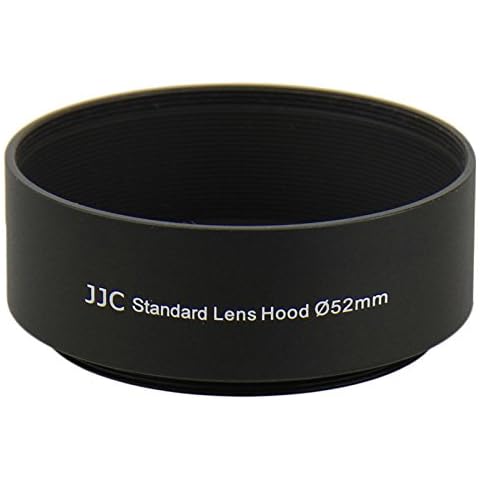 JJC 52mm Screw-on Metal Lens Hood for Nikon and Canon Cover