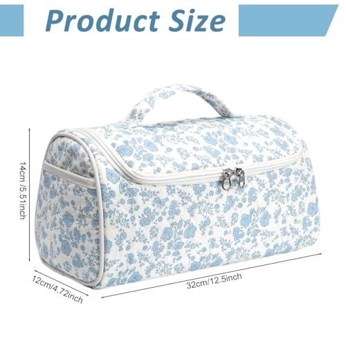 Image of MAYCREATE Travel Pouch Compatible with Dyson Airwrap Complete Styler and Attachments, Cotton Portable Hair Dryer Bag Organizer with Hanging Hook for Hair Curler Accessories